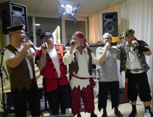 Die ganze Crew bei der Santiano-Show